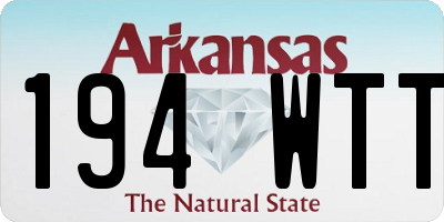 AR license plate 194WTT