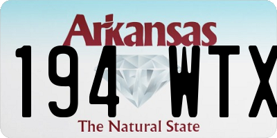 AR license plate 194WTX