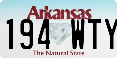 AR license plate 194WTY