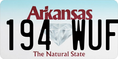 AR license plate 194WUF