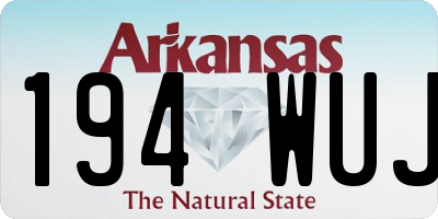 AR license plate 194WUJ