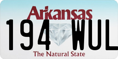 AR license plate 194WUL