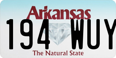 AR license plate 194WUY