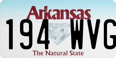 AR license plate 194WVG