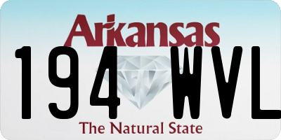 AR license plate 194WVL