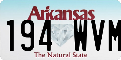 AR license plate 194WVM