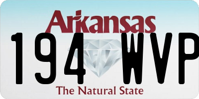 AR license plate 194WVP