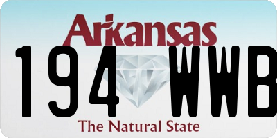 AR license plate 194WWB