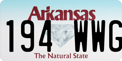 AR license plate 194WWG