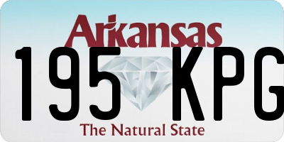 AR license plate 195KPG