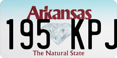 AR license plate 195KPJ