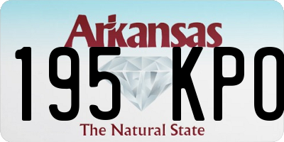 AR license plate 195KPO