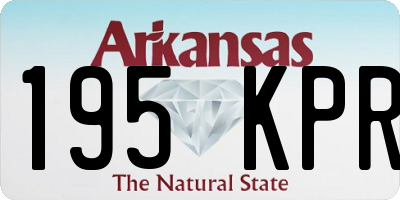 AR license plate 195KPR