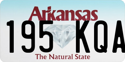 AR license plate 195KQA