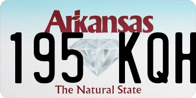 AR license plate 195KQH