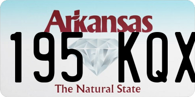 AR license plate 195KQX