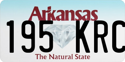 AR license plate 195KRC