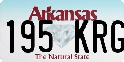 AR license plate 195KRG