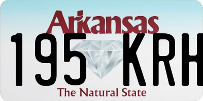 AR license plate 195KRH