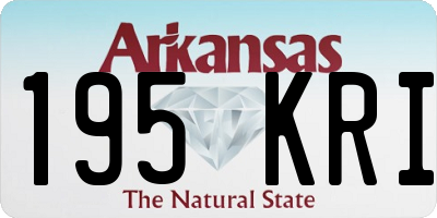 AR license plate 195KRI