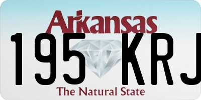 AR license plate 195KRJ