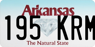 AR license plate 195KRM