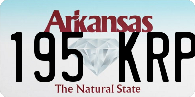 AR license plate 195KRP