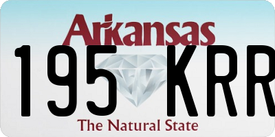 AR license plate 195KRR