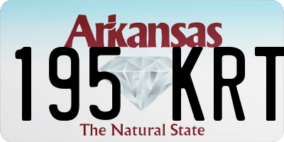 AR license plate 195KRT