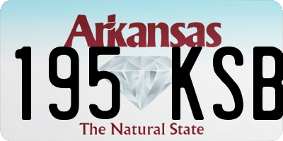 AR license plate 195KSB