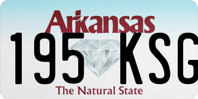 AR license plate 195KSG