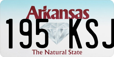 AR license plate 195KSJ