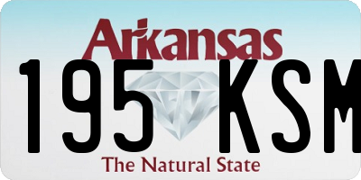 AR license plate 195KSM