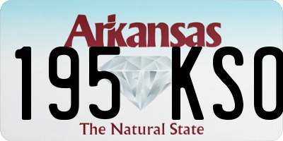 AR license plate 195KSO