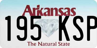 AR license plate 195KSP