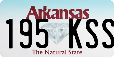 AR license plate 195KSS