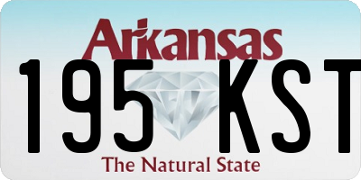 AR license plate 195KST