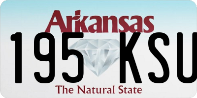 AR license plate 195KSU