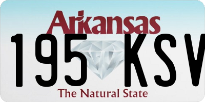 AR license plate 195KSV