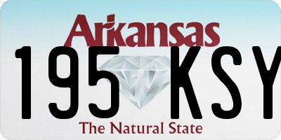 AR license plate 195KSY