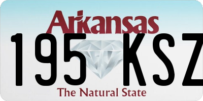 AR license plate 195KSZ
