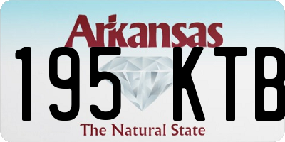 AR license plate 195KTB