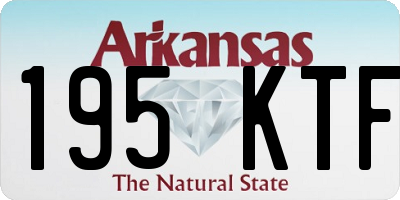 AR license plate 195KTF