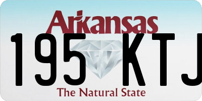 AR license plate 195KTJ