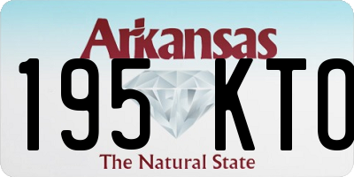 AR license plate 195KTO