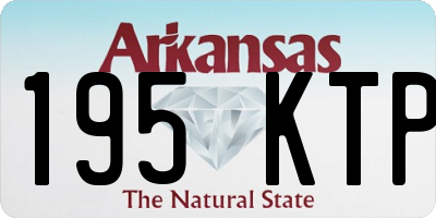 AR license plate 195KTP