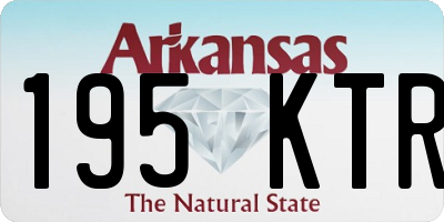 AR license plate 195KTR