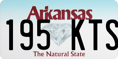 AR license plate 195KTS