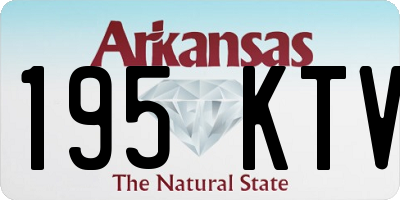 AR license plate 195KTV