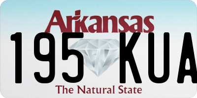 AR license plate 195KUA